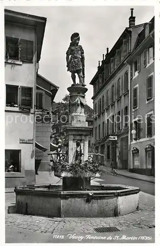 AK / Ansichtskarte Vevey_VD Fontaine de Sankt Martin  Vevey_VD