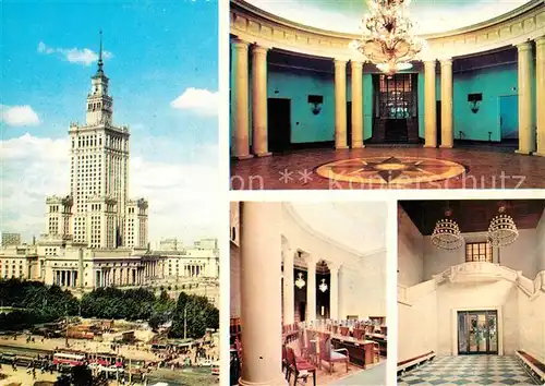 AK / Ansichtskarte Warszawa Palac Kultury Rathaus Warszawa