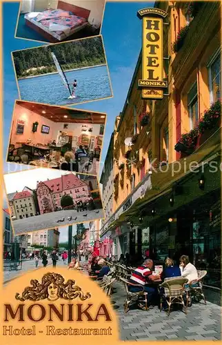 AK / Ansichtskarte Cheb_Eger Hotel Restaurant Monika 