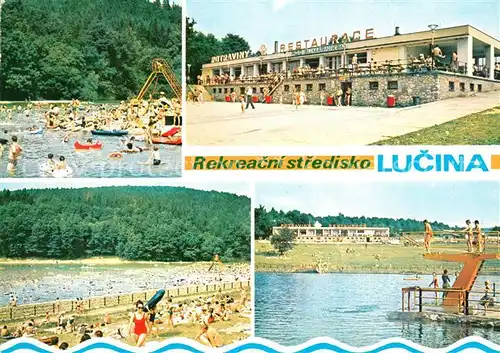 AK / Ansichtskarte Tvarozna_Lhota Restaurant lucina Freibad Tvarozna Lhota