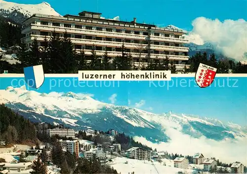 AK / Ansichtskarte Vermala_Montana Luzerner Hoehenklinik Winterpanorama Vermala_Montana