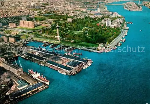 AK / Ansichtskarte Rotterdam Fliegeraufnahme Panorama Euromast Rotterdam