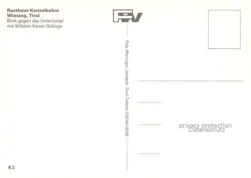 AK / Ansichtskarte Wiesing_Tirol Kanzelkehre Rasthaus Wiesing Tirol