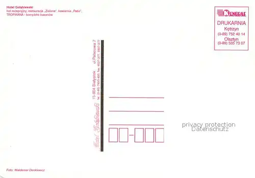 AK / Ansichtskarte Bialystok Hotel Golebiewski Bialystok