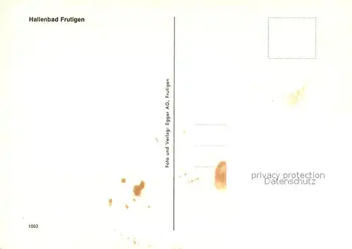 AK / Ansichtskarte Frutigen_BE Hallenbad Frutigen BE