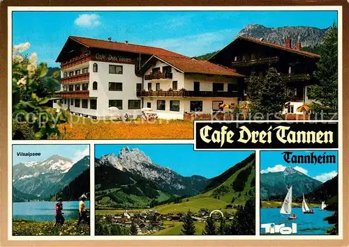 AK / Ansichtskarte Tannheim_Tirol Cafe Drei Tannen Vilsalpsee Tannheim Tirol