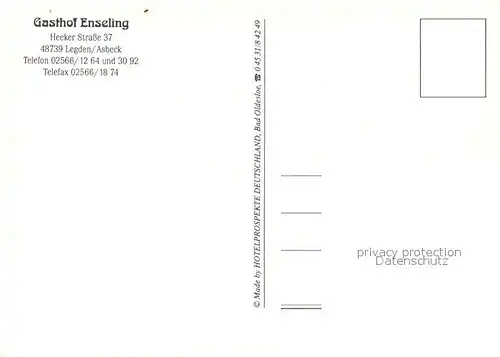 AK / Ansichtskarte Legden Gasthof Enseling Legden
