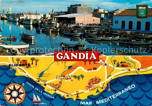 AK / Ansichtskarte Gandia Hafen Mar Mediterraneo Gandia