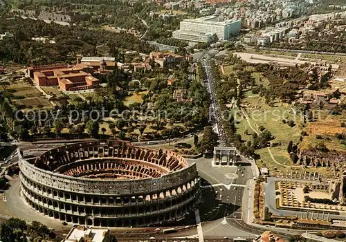 AK / Ansichtskarte Rom_Roma Fliegeraufnahme Colosseum Rom_Roma