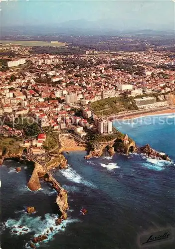 AK / Ansichtskarte Biarritz_Pyrenees_Atlantiques Fliegeraufnahme Biarritz_Pyrenees