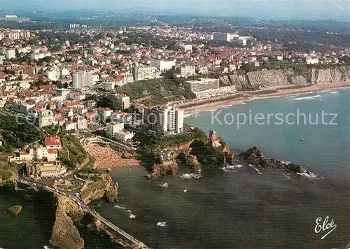 AK / Ansichtskarte Biarritz_Pyrenees_Atlantiques Fliegeraufnahme Biarritz_Pyrenees
