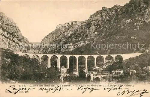 AK / Ansichtskarte Grasse_Alpes_Maritimes Viaduc Gorges du Loup Grasse_Alpes_Maritimes