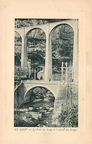 AK / Ansichtskarte Gorges_Loup_Alpes Maritimes Bruecke Bach Gorges_Loup