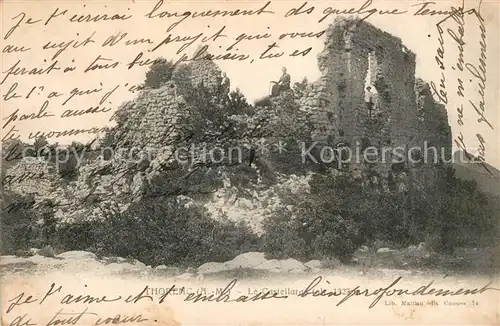 AK / Ansichtskarte Thorenc_Andon Burgruine Thorenc Andon