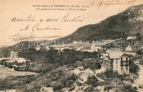 AK / Ansichtskarte Thorenc_Andon Hotel des Alpes Thorenc Andon