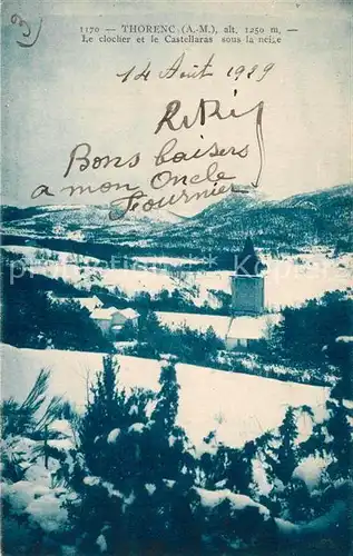 AK / Ansichtskarte Thorenc_Andon Winterpanorama Kirche Thorenc Andon