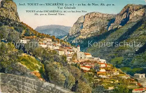 AK / Ansichtskarte Touet de l_Escarene Panorama Felsen Touet de l Escarene