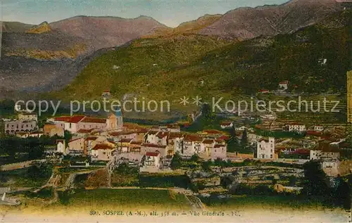 AK / Ansichtskarte Sospel Panorama Kirche Sospel