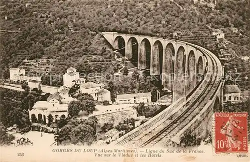 AK / Ansichtskarte Gorges_Loup_Alpes Maritimes Viadukt Gorges_Loup