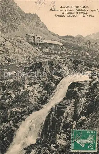 AK / Ansichtskarte Saint Martin Vesubie Madone des Fenetres Cascade Hotel  Saint Martin Vesubie