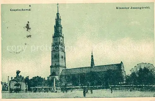 AK / Ansichtskarte Czestochowa_Schlesien Klasztor Jasnogorski Kloster Kirche Czestochowa_Schlesien