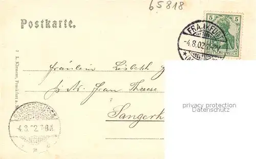 AK / Ansichtskarte Eppstein_Taunus Ortsmotiv mit Burgruine Eppstein_Taunus