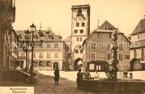 AK / Ansichtskarte Rappoltsweiler_Haut_Rhin_Elsass Marktplatz Brunnen Place du Marche Fontaine Rappoltsweiler_Haut