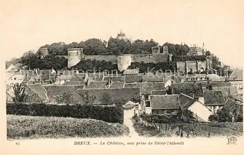 AK / Ansichtskarte Dreux Chateau vue prise de Sait Thibault Dreux