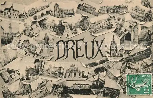 AK / Ansichtskarte Dreux Sehenswuerdigkeiten der Stadt Dreux
