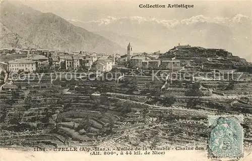 AK / Ansichtskarte Utelle Vallee de la Vesubie Chaine des Alpes Collection Artistique Utelle