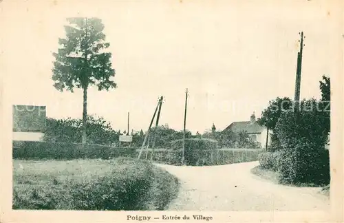 AK / Ansichtskarte Poigny la Foret Entree du Village Poigny la Foret