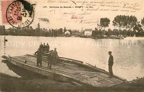 AK / Ansichtskarte Rosny sur Seine Le Bac Rosny sur Seine