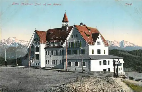 AK / Ansichtskarte Oberbozen_Ritten Hotel am Ritten Dolomiten Oberbozen Ritten