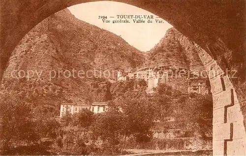AK / Ansichtskarte Touet sur Var Panorame Vallee du Var Touet sur Var