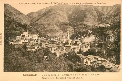 AK / Ansichtskarte Luceram Panorama Environs de Nice Luceram