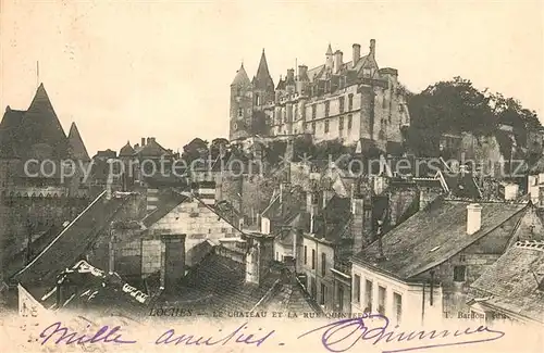 AK / Ansichtskarte Loches_Indre_et_Loire Chateau Rue Quintefol Loches_Indre_et_Loire