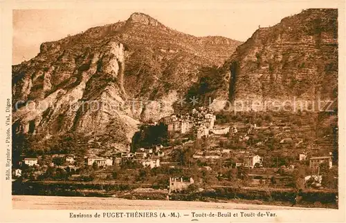 AK / Ansichtskarte Puget Theniers Panorama Puget Theniers