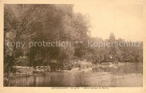 AK / Ansichtskarte Dennemont Jolie vue sur la Seine Dennemont