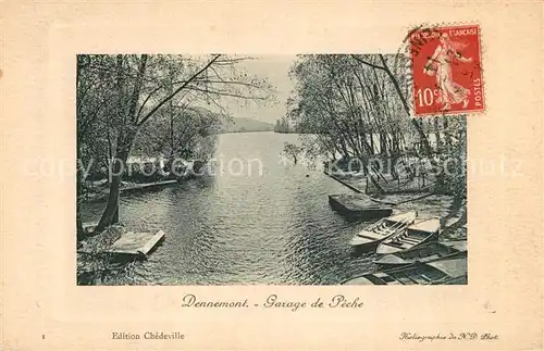 AK / Ansichtskarte Dennemont Garage de Peche Dennemont