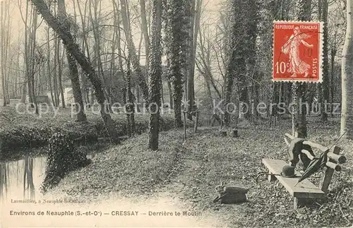 AK / Ansichtskarte Neauphle le Vieux Cressay Derriere le Moulin Neauphle le Vieux