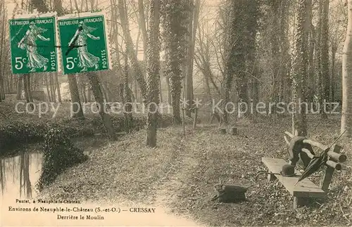 AK / Ansichtskarte Neauphle le Chateau Derriere le Moulin Neauphle le Chateau