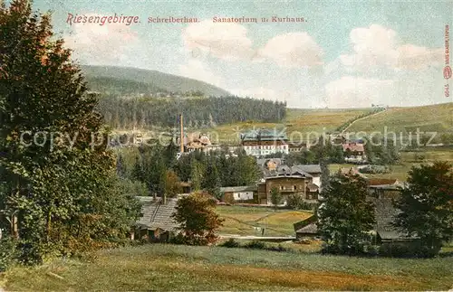 AK / Ansichtskarte Schreiberhau_Niederschlesien Sanatorium und Kurhaus Schreiberhau