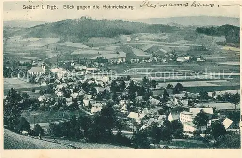 AK / Ansichtskarte Seidorf_Riesengebirge Panorama Blick gegen die Heinrichsburg Seidorf Riesengebirge