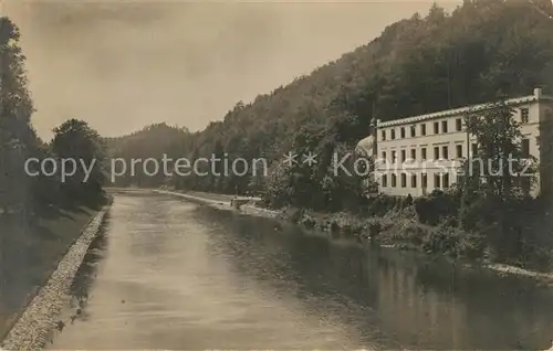 AK / Ansichtskarte Lazne_Teplice_nad_Becvou Partie am Fluss Lazne_Teplice_nad_Becvou