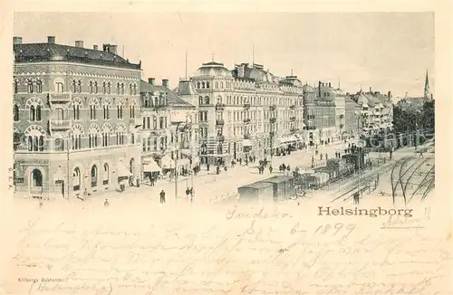 AK / Ansichtskarte Helsingborg Jaernvaegsgatan Helsingborg