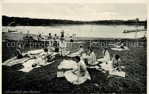 AK / Ansichtskarte Leipzig Strandbad am Auensee Leipzig