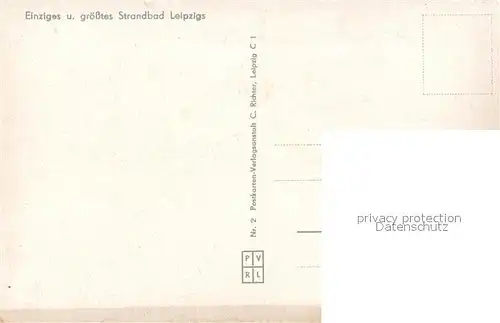 AK / Ansichtskarte Leipzig Strandbad am Auensee Leipzig