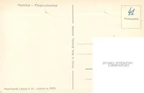 AK / Ansichtskarte Herrnhut Fliegeraufnahme Herrnhut