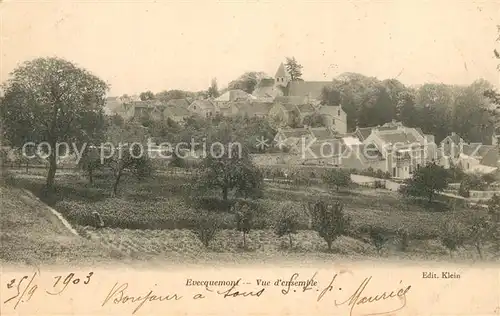 AK / Ansichtskarte Evecquemont Panorama Kirche Evecquemont