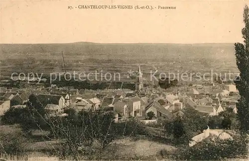 AK / Ansichtskarte Chanteloup les Vignes Panorama Kirche Chanteloup les Vignes
